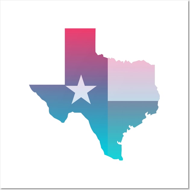Texas Ombre Wall Art by Wandering Barefoot